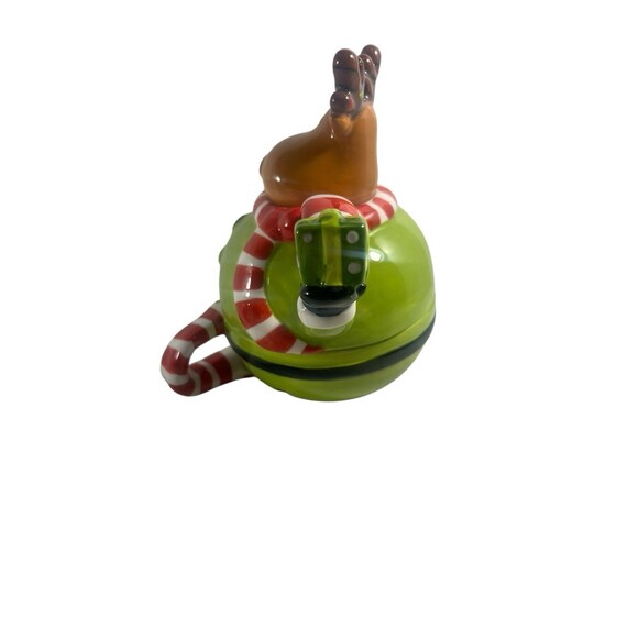 Cracker Barrel Merry Merry Ceramic Moose Reindeer Serve Ware Tea Set Christmas - Picture 11 of 16